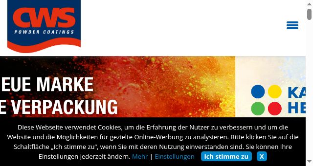 Screenshot of kansaihelios-cws.de