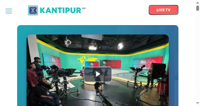 Screenshot of kantipurtv.com