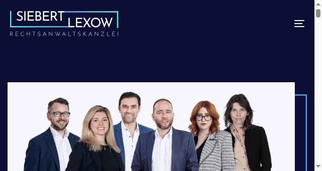 Screenshot of kanzlei-siebert.de