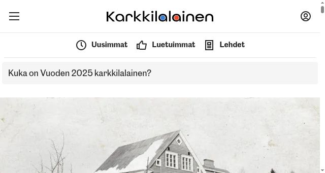 Screenshot of karkkilalainen.fi
