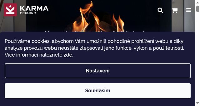 Screenshot of karmapremium.cz