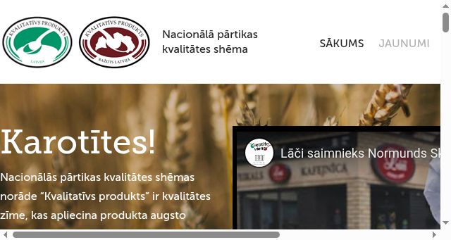 Screenshot of karotite.lv