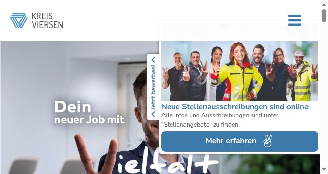 Screenshot of karriere-mit-v-faktor.de