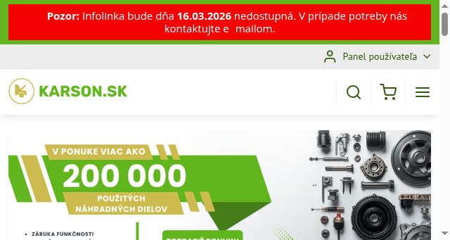 Screenshot of karson.sk
