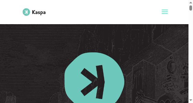 Screenshot of kaspa.org