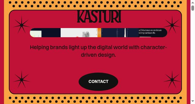 Screenshot of kasturi.design