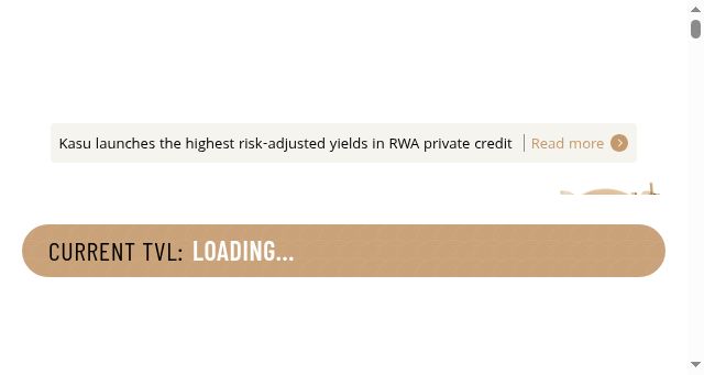 Screenshot of kasu.finance