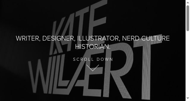 Screenshot of katewillaert.com