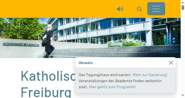 Screenshot of katholische-akademie-freiburg.de