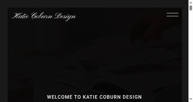 Screenshot of katiecoburndesign.com