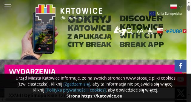 Screenshot of katowice.eu