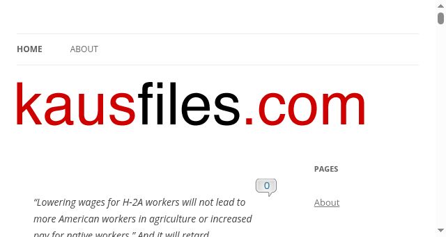 Screenshot of kausfiles.com