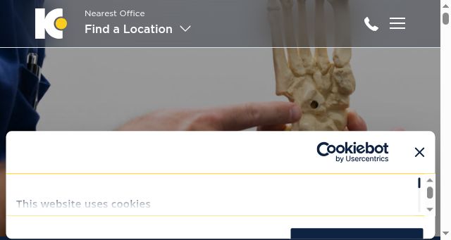 Screenshot of kcorthoalliance.com