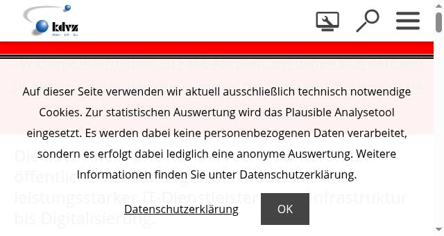 Screenshot of kdvz.nrw