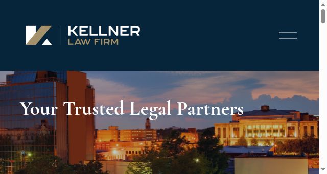 Screenshot of kellnerlawfirm.com