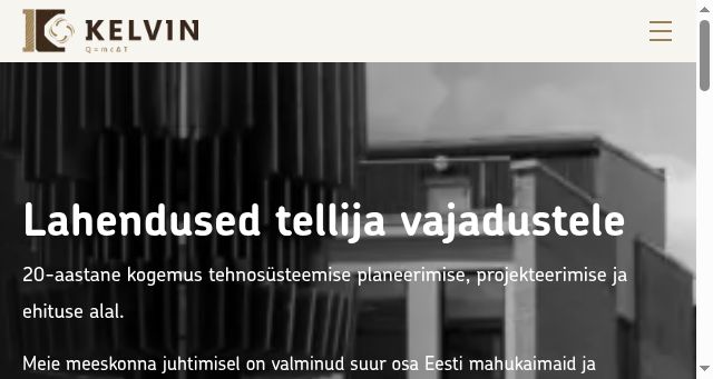 Screenshot of kelvin.ee