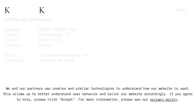 Screenshot of kemmler-kemmler.com