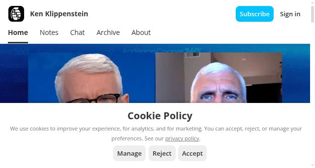Screenshot of kenklippenstein.com