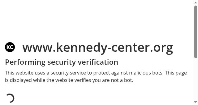 Screenshot of kennedy-center.org