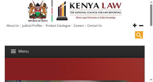 Screenshot of kenyalaw.org
