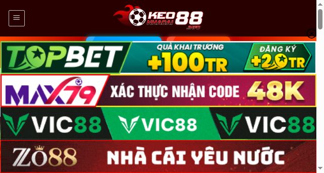 Screenshot of keonhacai88.info