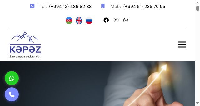 Screenshot of kepez-bokt.az