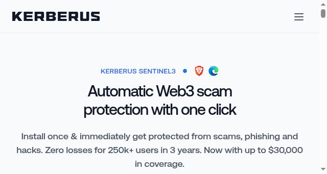 Screenshot of kerberus.com