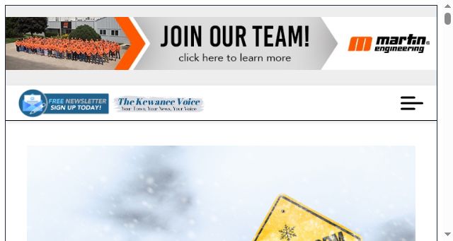 Screenshot of kewaneevoice.com