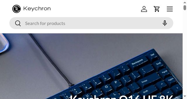 Screenshot of keychron.ca