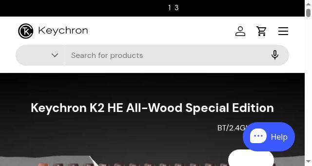 Screenshot of keychron.co.jp