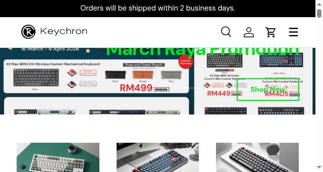 Screenshot of keychron.net.my