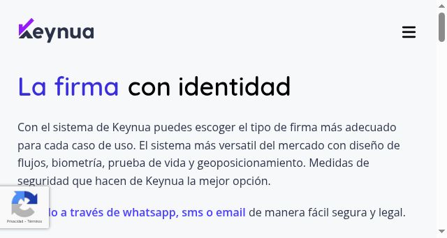 Screenshot of keynua.com