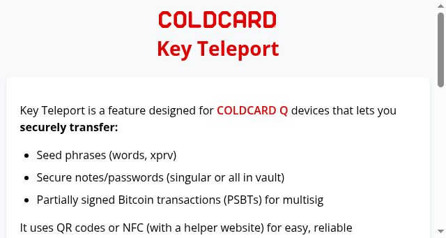 Screenshot of keyteleport.com