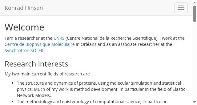 Screenshot of khinsen.net