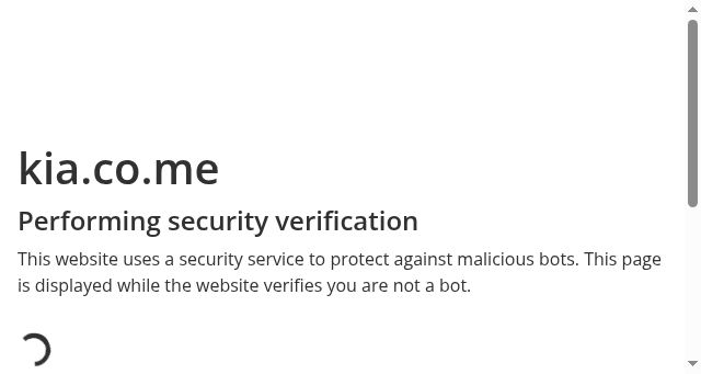 Screenshot of kia.co.me