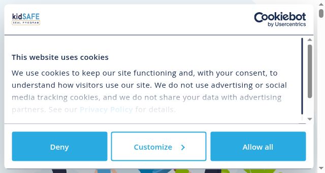 Screenshot of kidsafe.com
