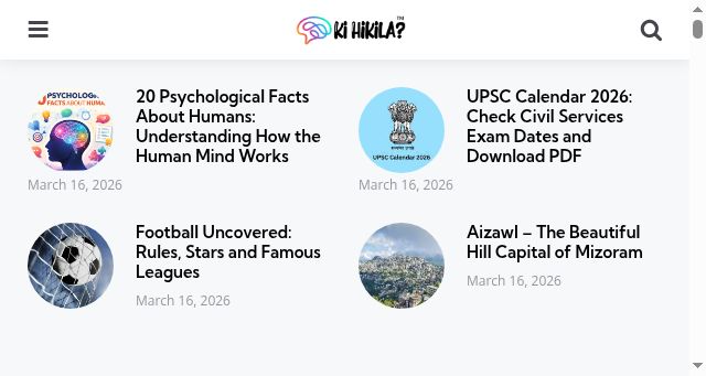 Screenshot of kihikila.in