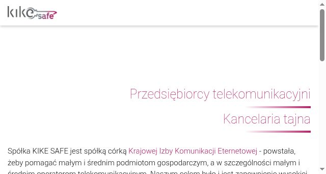 Screenshot of kikesafe.pl