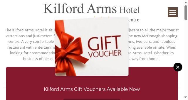 Screenshot of kilfordarms.ie