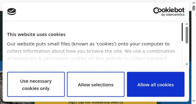 Screenshot of kilkennycoco.ie