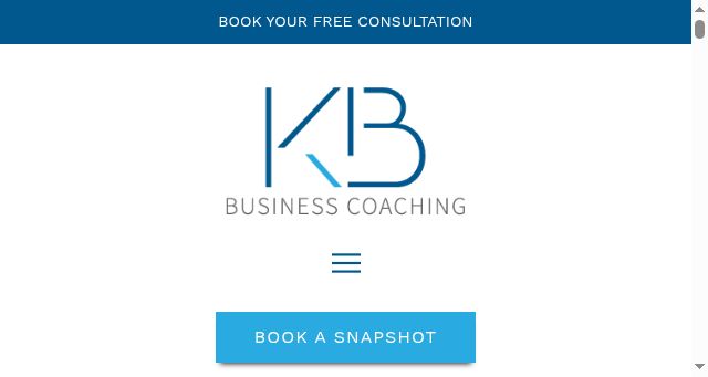Screenshot of kimbradybusinesscoaching.com