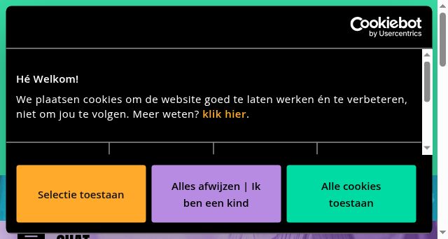 Screenshot of kindertelefoon.nl