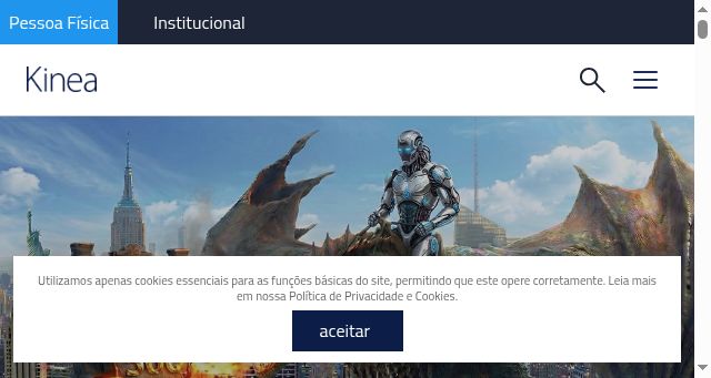 Screenshot of kinea.com.br