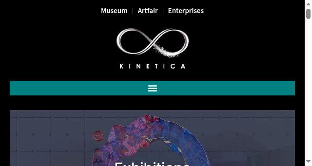 Screenshot of kinetica-museum.org