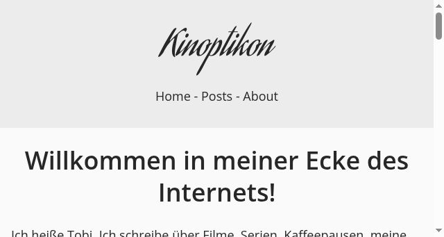 Screenshot of kinoptikon.de