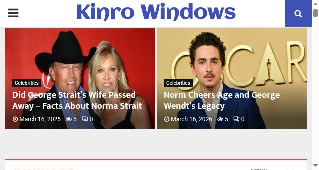 Screenshot of kinrowindows.net