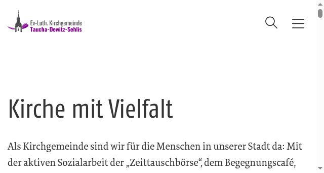 Screenshot of kirche-taucha.de