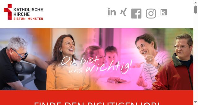 Screenshot of kirchentalente.de