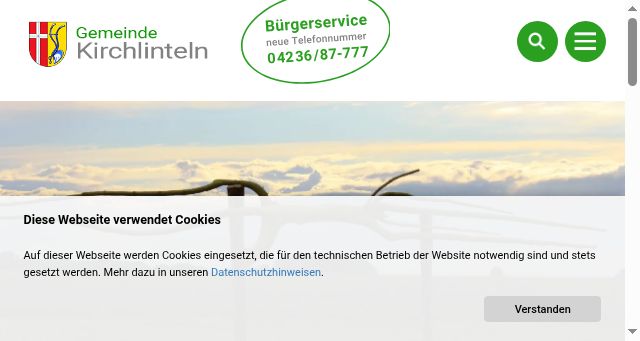 Screenshot of kirchlinteln.de