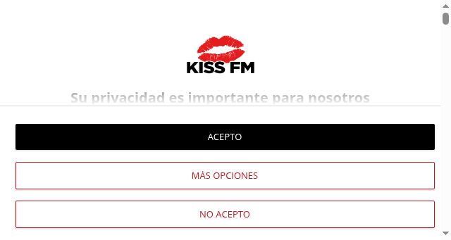 Screenshot of kissfm.es